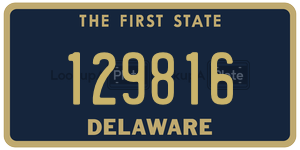 129816  license plate in DE