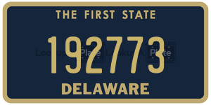 192773 license plate in Delaware