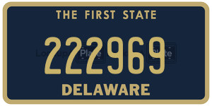 222969  license plate in DE