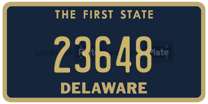 23648 license plate in Delaware