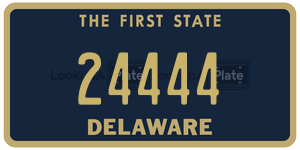 24444 license plate in Delaware