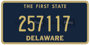 257117 license plate in Delaware