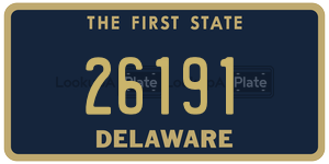 26191 license plate in Delaware