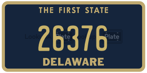 26376 license plate in Delaware