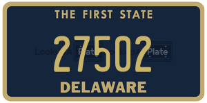 27502  license plate in DE