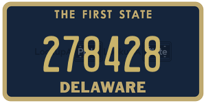 278428 license plate in Delaware