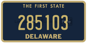 285103 license plate in Delaware