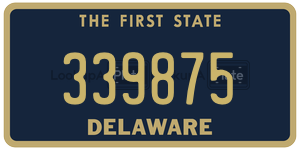 339875 license plate in Delaware
