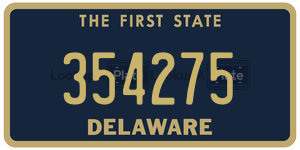 354275 license plate in Delaware