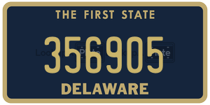 356905 license plate in Delaware