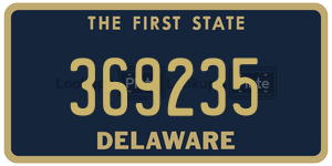 369235 license plate in Delaware