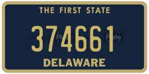 374661 license plate in Delaware