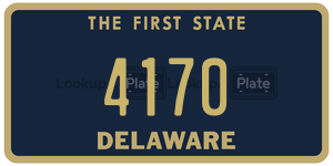 4170  license plate in DE