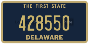 428550 license plate in Delaware