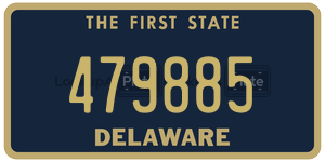 479885 license plate in Delaware