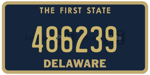 486239 license plate in Delaware