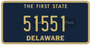 51551 license plate in Delaware