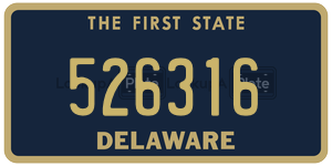 526316 license plate in Delaware