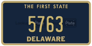 5763 license plate in Delaware
