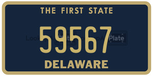 59567 license plate in Delaware