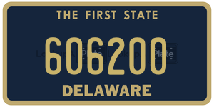 606200 license plate in Delaware