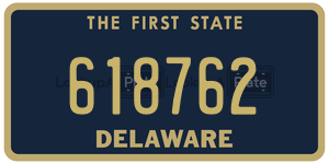 618762 license plate in Delaware