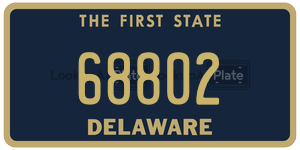 68802 license plate in Delaware