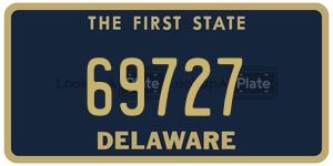 69727 license plate in Delaware