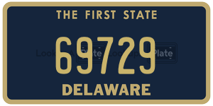 69729 license plate in Delaware