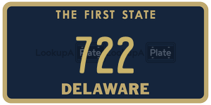 722  license plate in DE