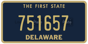 751657 license plate in Delaware