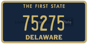 75275 license plate in Delaware