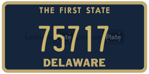 75717 license plate in Delaware
