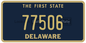 77506 license plate in Delaware
