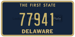 77941 license plate in Delaware