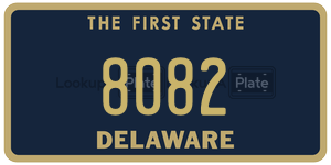 8082 license plate in Delaware