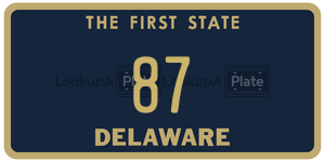 87  license plate in DE