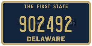 902492 license plate in Delaware