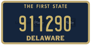 911290 license plate in Delaware
