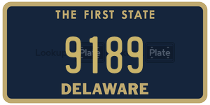 9189 license plate in Delaware