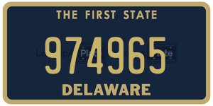 974965 license plate in Delaware