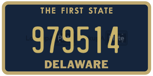 979514 license plate in Delaware