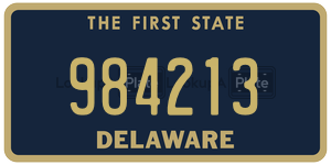 984213 license plate in Delaware