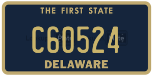C60524 license plate in Delaware