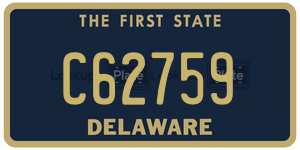 C62759 license plate in Delaware