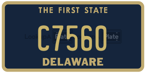 C7560 license plate in Delaware