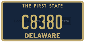 C8380 license plate in Delaware