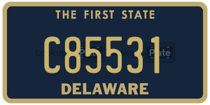 C85531 license plate in Delaware