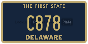 C878  license plate in DE