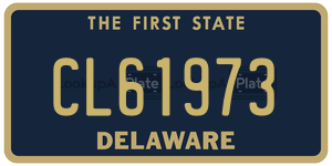 CL61973 license plate in Delaware